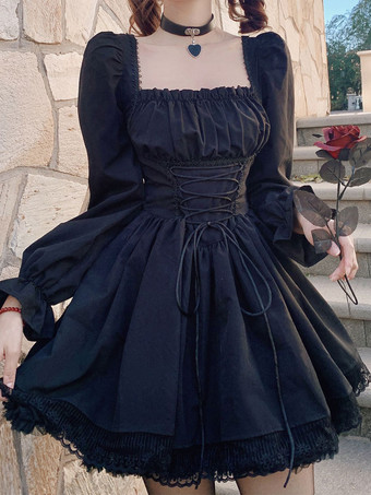   ベビードール クリスマス 仮装 ロリータ ホワイト ブラック かわいい 姫系 レース ゴスロリ 可愛い プリンセス コスプレ 衣装