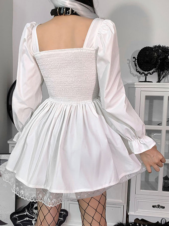   ベビードール クリスマス 仮装 ロリータ ホワイト ブラック かわいい 姫系 レース ゴスロリ 可愛い プリンセス コスプレ 衣装