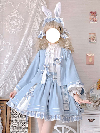 ロココスタイル ロリータ ブラウス レース フリル 長袖 ブラウス ロリータ トップ ホワイト ロリータ シャツ