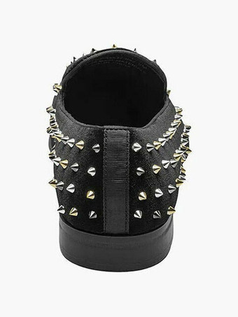 メンズ リベット ローファー シューズ スリッポン スクエアトゥ マイクロスエードアッパー プロム パーティー ウェディングシューズ