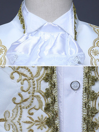 レッドヴィンテージセットアールデコ/レトロポリエステル長袖レトロコスチューム男性用