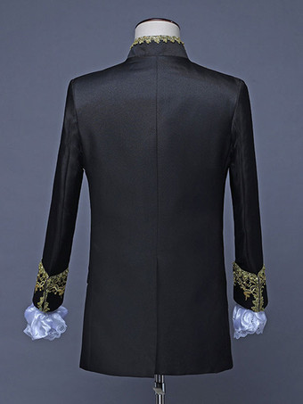 レッドヴィンテージセットアールデコ/レトロポリエステル長袖レトロコスチューム男性用