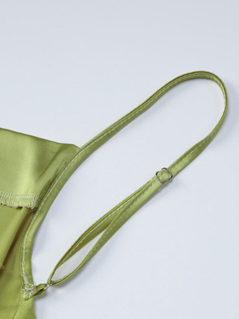 プロムドレス バックレス ハイスリット スパゲッティストラップ セクシー パーティー マキシドレス