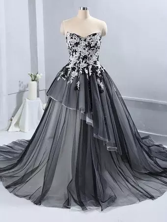 open lace back dress Charming Black Sequins Long-Sleeves Deep-V-Neck Alluring Prom Dresses
