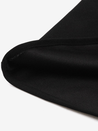 レトログラマードレス クルーネック レース 1950年代 オードリー ヘプバーン スタイル ノースリーブ 膝丈 ブラック ロカビリードレス