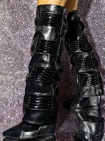 レディースファッションウェッジヒール膝丈ブーツ