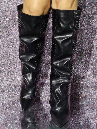 レディースファッションウェッジヒール膝丈ブーツ