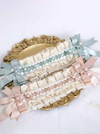 ROCOCO スタイル ロリータ アクセサリー グリーン フリル レース 帽子 ポリエステル その他