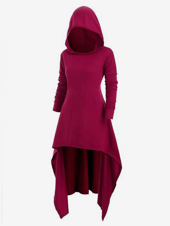 ブラック レトロ コスチューム 女性用 ポリエステル シフト ドレス マリー アントワネット コスチューム レトロ ヴィンテージ 衣類 バーガンディ