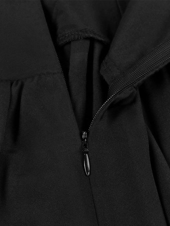 黒レトロ衣装レースアップポリエステルスカート女性のレトロマリーアントワネット衣装スカート 18 世紀衣装