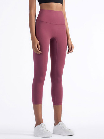 Yoga Capri Pants нейлоновые спортивные леггинсы с высокой талией для бега для женщин
