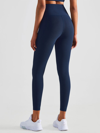 Pantaloni da yoga Leggings sportivi da corsa in nylon a vita alta per le donne