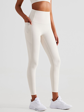 AvorioPantaloni da yoga Leggings sportivi da corsa in nylon a vita alta per le donne