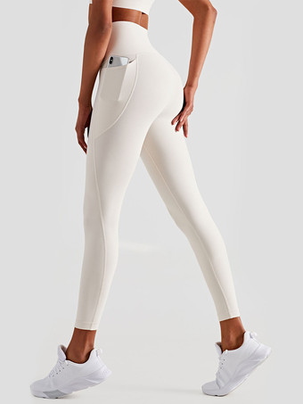 Pantaloni da yoga Leggings sportivi da corsa in nylon a vita alta per le donne