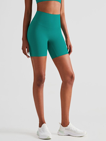 Pantalones cortos de yoga Pantalones cortos de motociclista deportivos de verano de cintura alta para mujeres