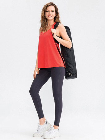 女性用ランニングトップ ジュエルネック ノースリーブ アクティブウェア