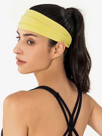 イエロースポーツ ヘッドバンド 女性用アクティブ アクセサリー