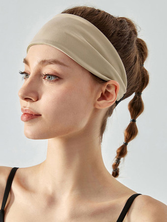 カーキ 女性用スポーツヘッドバンドアクティブアクセサリー