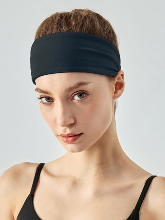 ネイビーブルー女性用スポーツヘッドバンドアクティブアクセサリー