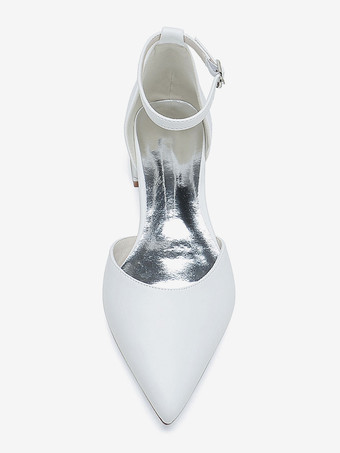 ブライダルシューズ ブライダルフラット PUレザー ポインテッドトゥ