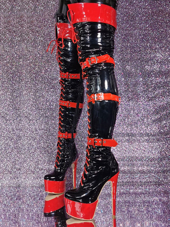 女性のスティレットヒールオーバーニーブーツセクシーなサイハイブーツ