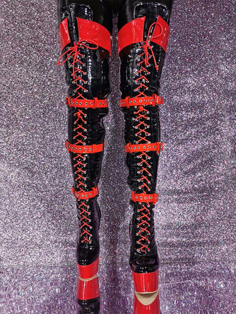 女性のスティレットヒールオーバーニーブーツセクシーなサイハイブーツ