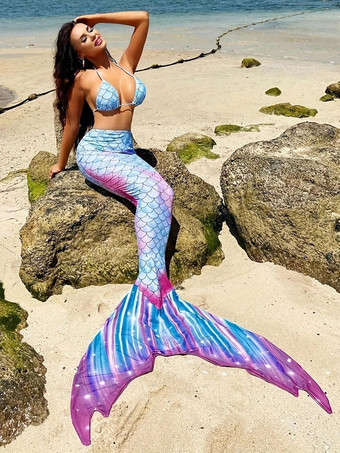 女性用ビキニセットマーメイドサマービーチ水着