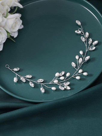 花嫁のためのかぶとウェディングメタルヘアアクセサリー