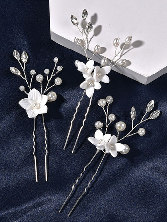 シルバー 花嫁のための結婚式のかぶとヘアアクセサリー