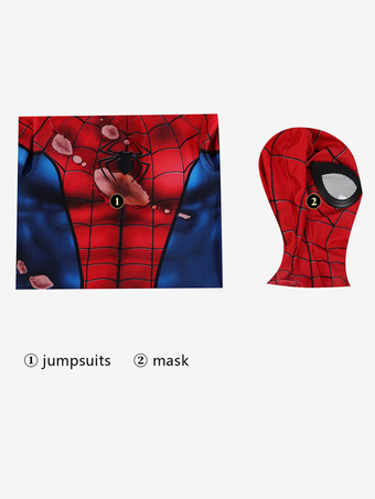 スパイダーマン クラシックスーツ ダメージバージョン 子供用コスプレスーツ