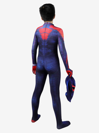 スパイダーバース2099 スパイダーマン ミゲル・オハラ キッド コスプレスーツ
