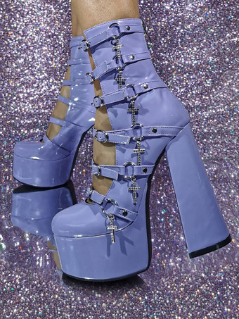 女性のセクシーなハイヒールの花のパテント PU アッパー パンプス