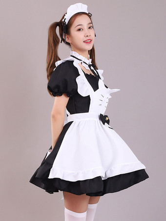 ゴスロリ ドレス フリル ブラック ブラック