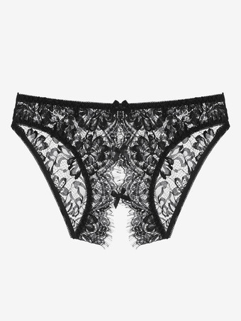 ランジェリー パンティー ホワイト レース リボン 屋内 クロッチレス セクシー 大人用 パンティー