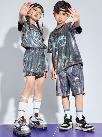 ジャズダンス衣装メンズポリエステルトップパンツダンスウェア