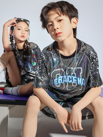 ジャズダンス衣装女性用ポリエステルスカートトップダンスウェア