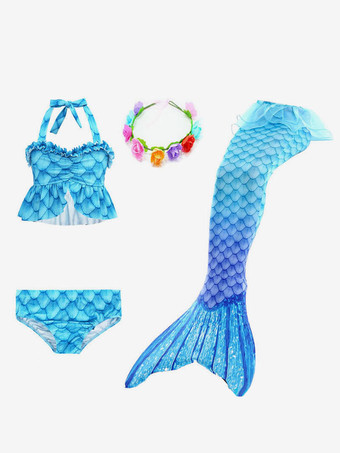 ブルー キッズ ハロウィン コスチューム ブルー ハロウィン セット 子供用 ポリエステル繊維 ポリエステル トップ スカート