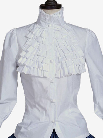 ブルーレトロコスチュームレースポリエステルチェック柄トップマリーアントワネットコスチューム女性のレトロセットパーティーウエディングドレス