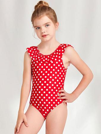 Red polka best sale dot swimwear