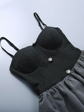   ゴシックドレス スパゲッティ セクシー ロリータ ショートドレス