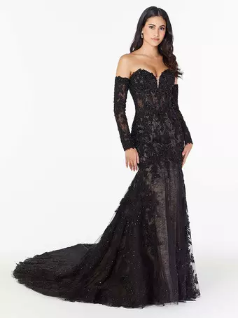 Plus size black wedding dress,gothic wedding dresses,black lace Wedding  dress, tie attire wedding - Milanoo.com
