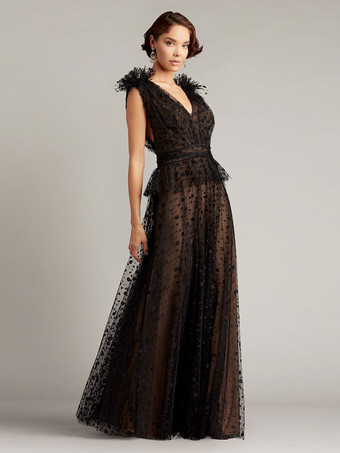 Gothic Wedding Dresses Lace A-Line Sleeveless Floor-Length Bridal Dress Free Customization