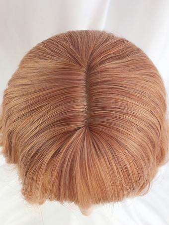 ROCOCOスタイル ロリータウィッグ オレンジ ショート 耐熱ファイバー ロリータアクセサリー