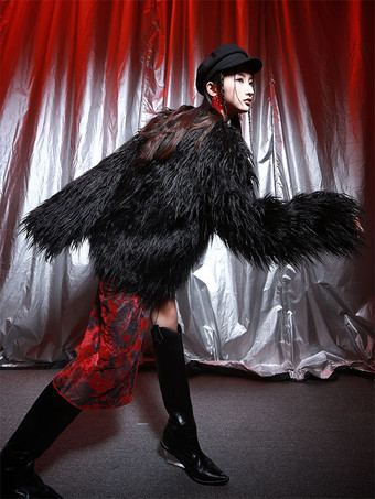 ゴスロリパンクドレス レースアップ花柄スリットドレス