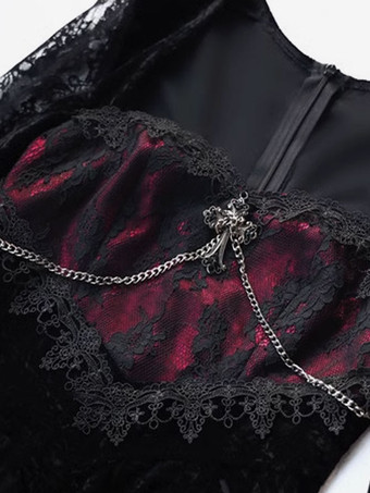   Robes Lolita Gothiques Dentelle Noir Steam Punk