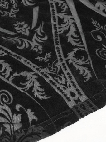   ゴスロリ ドレス フローラル プリント ブラック ブラック