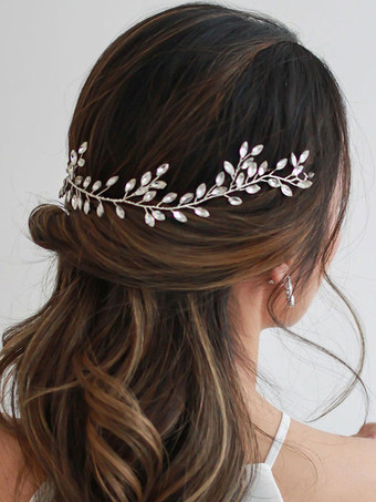 花嫁のためのウェディング ヘッドピース メタル ヘア アクセサリー