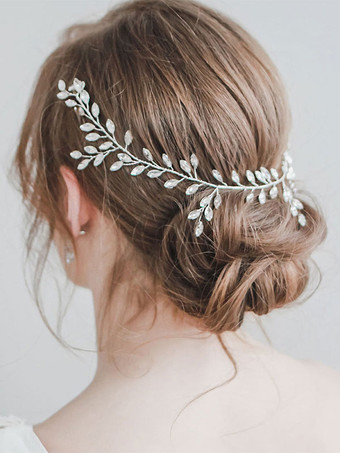 シルバー 花嫁のためのウェディング ヘッドピース メタル ヘア アクセサリー