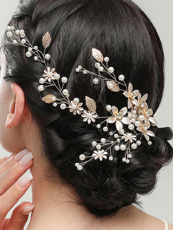 ウェディング ヘッドピース メタル ブライダル ヘア アクセサリー