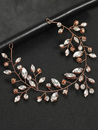 Oro ligeroTocados de boda Accesorios para el cabello de novia de metal